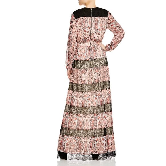 Alice and Olivia Daren Paisley Print Maxi Dress Size: S | US 4 #7998 - Picture 3 of 10